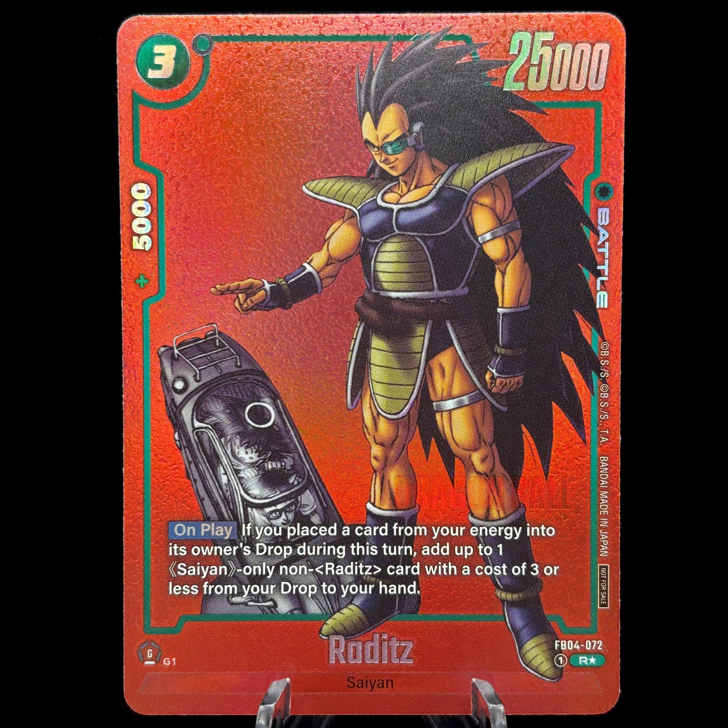 Raditz (Limited Pack MANGA Version 01) Single Card