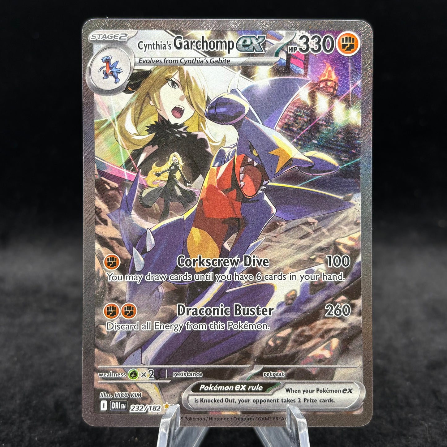 Cynthia's Garchomp ex - 232/182 - SV10: Destined Rivals Single Card