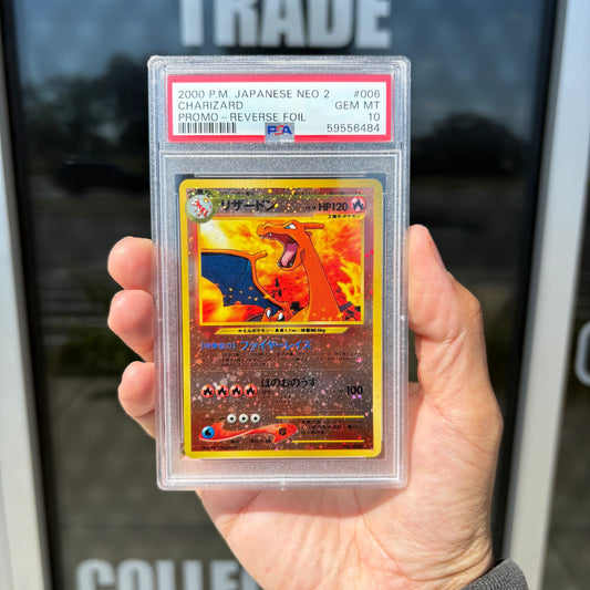 2000 Charizard Japanese Neo 2 Promo Reverse Foil - PSA 10