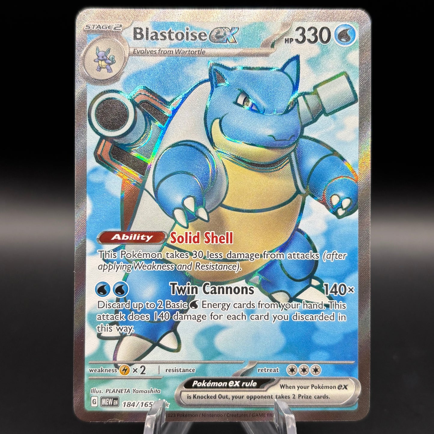 Blastoise ex - 184/165 Single Card