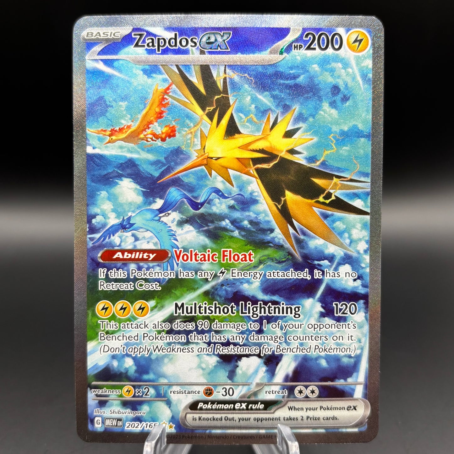 Zapdos ex - 202/165 - SV: Scarlet & Violet 151 single card
