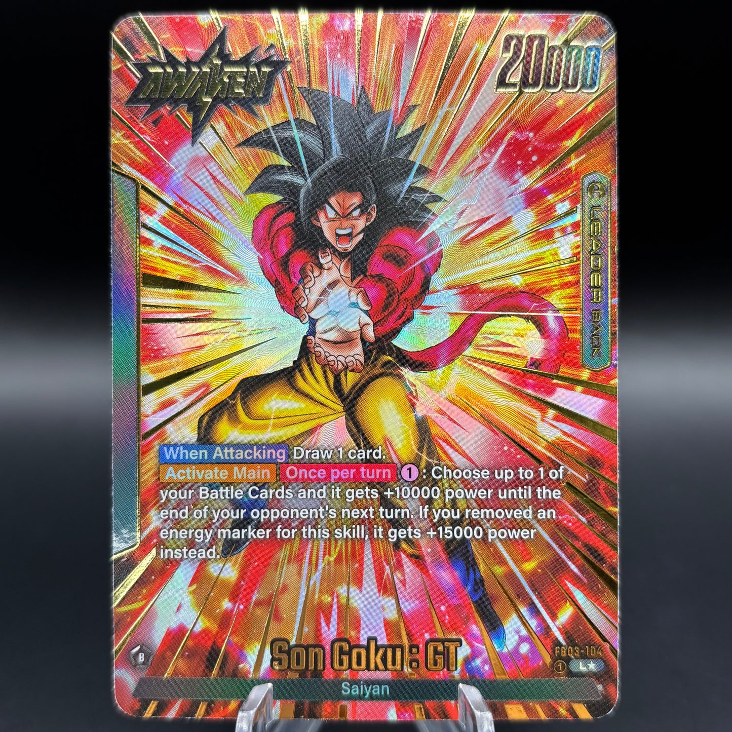 Son Goku : GT - FB03-104 (Alternate Art) - Raging Roar Single Card