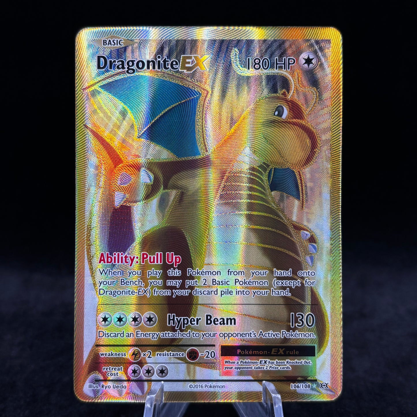 Dragonite EX (Full Art) - 106/108 Single Card