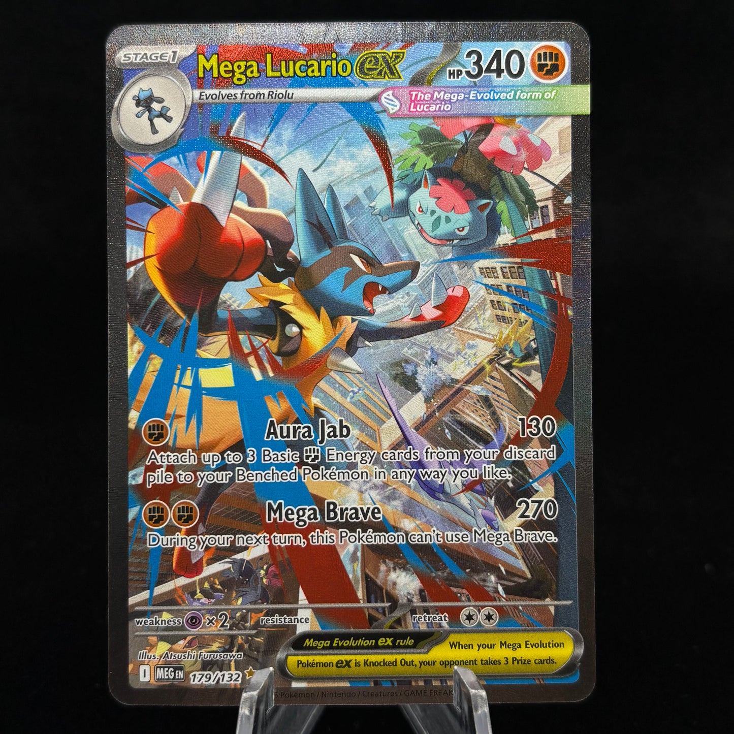 Mega Lucario ex - 088/063 - m1L: Mega Brave Single Card