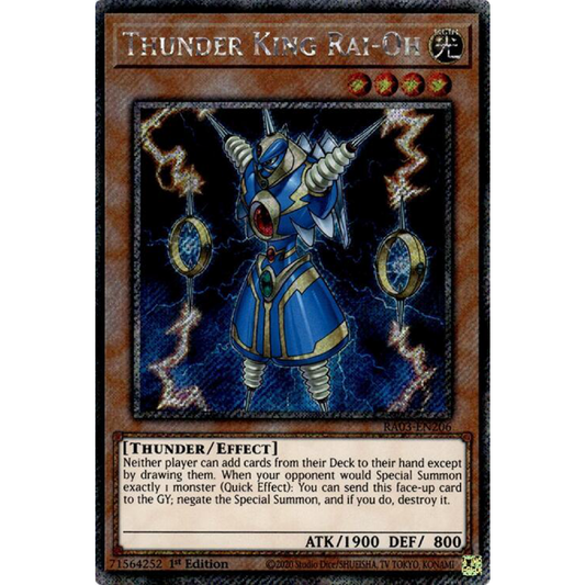 Thunder King Rai-Oh (Platinum Secret Rare) - Quarter Century Bonanza