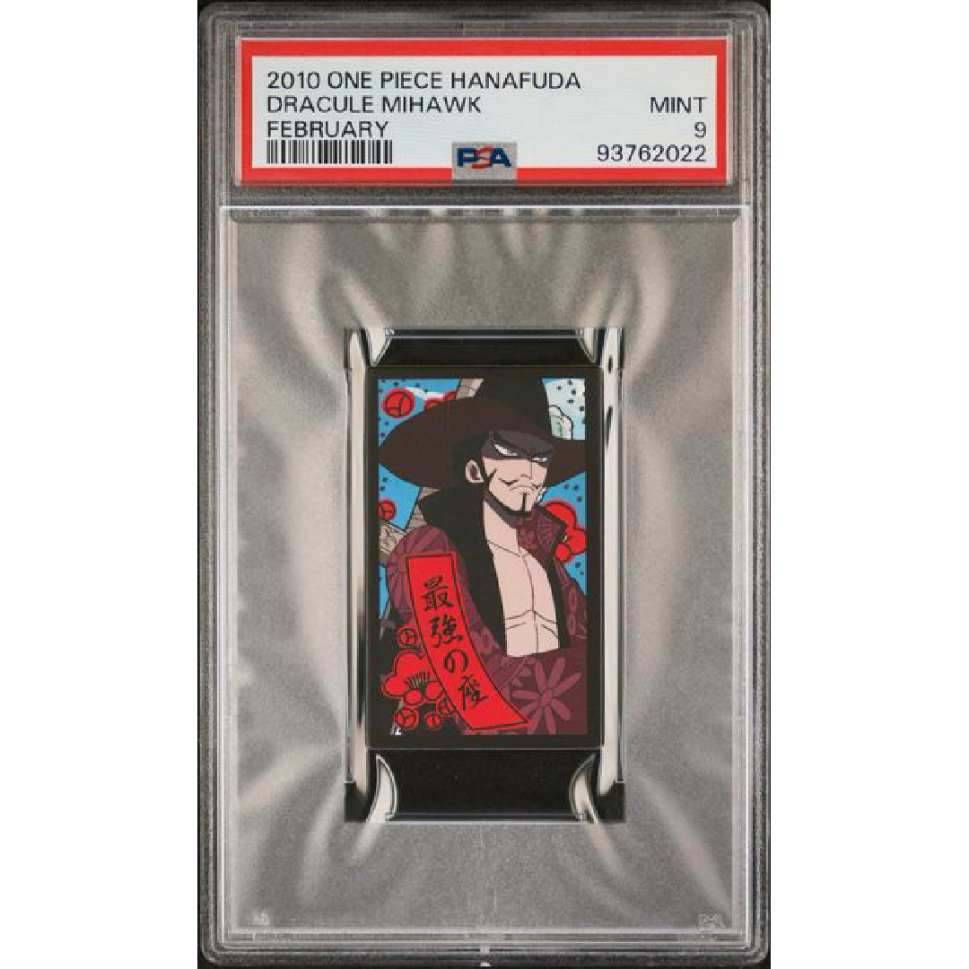 PSA 9 2010 One Piece Hanafuda Dracule Mihawk February