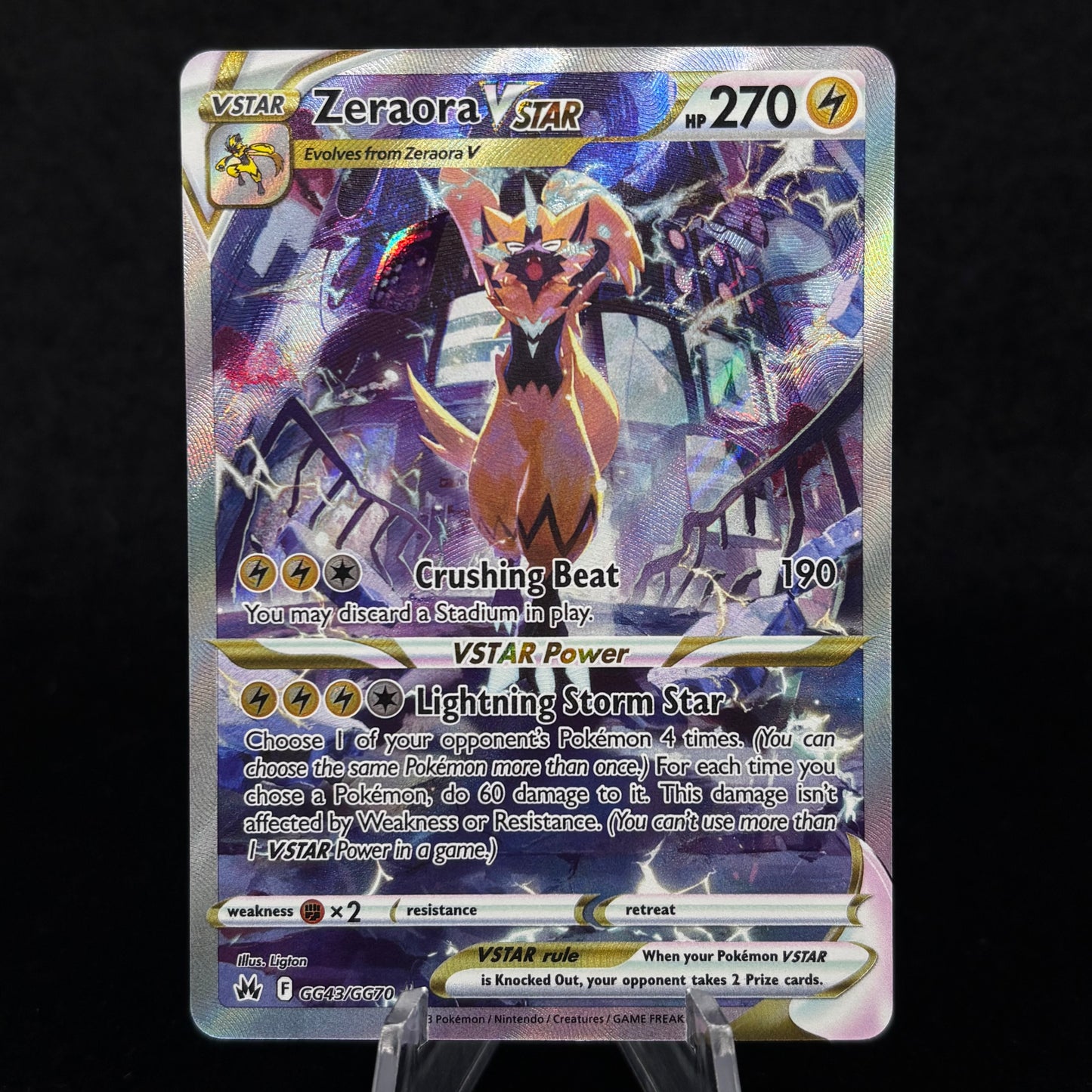 Zeraora VSTAR - SWSH: Crown Zenith: Galarian Gallery Single Card