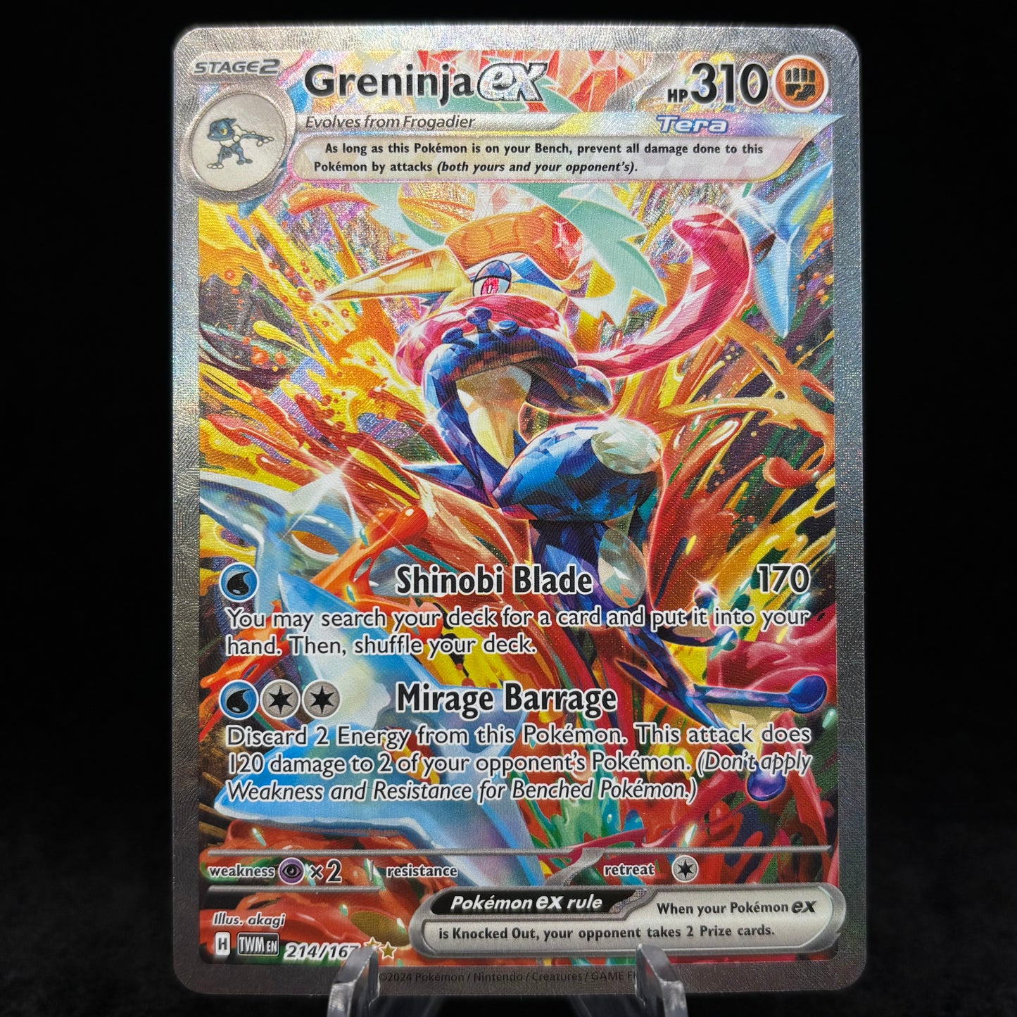 Greninja ex - 214/167 - SV06: Twilight Masquerade Single Cars