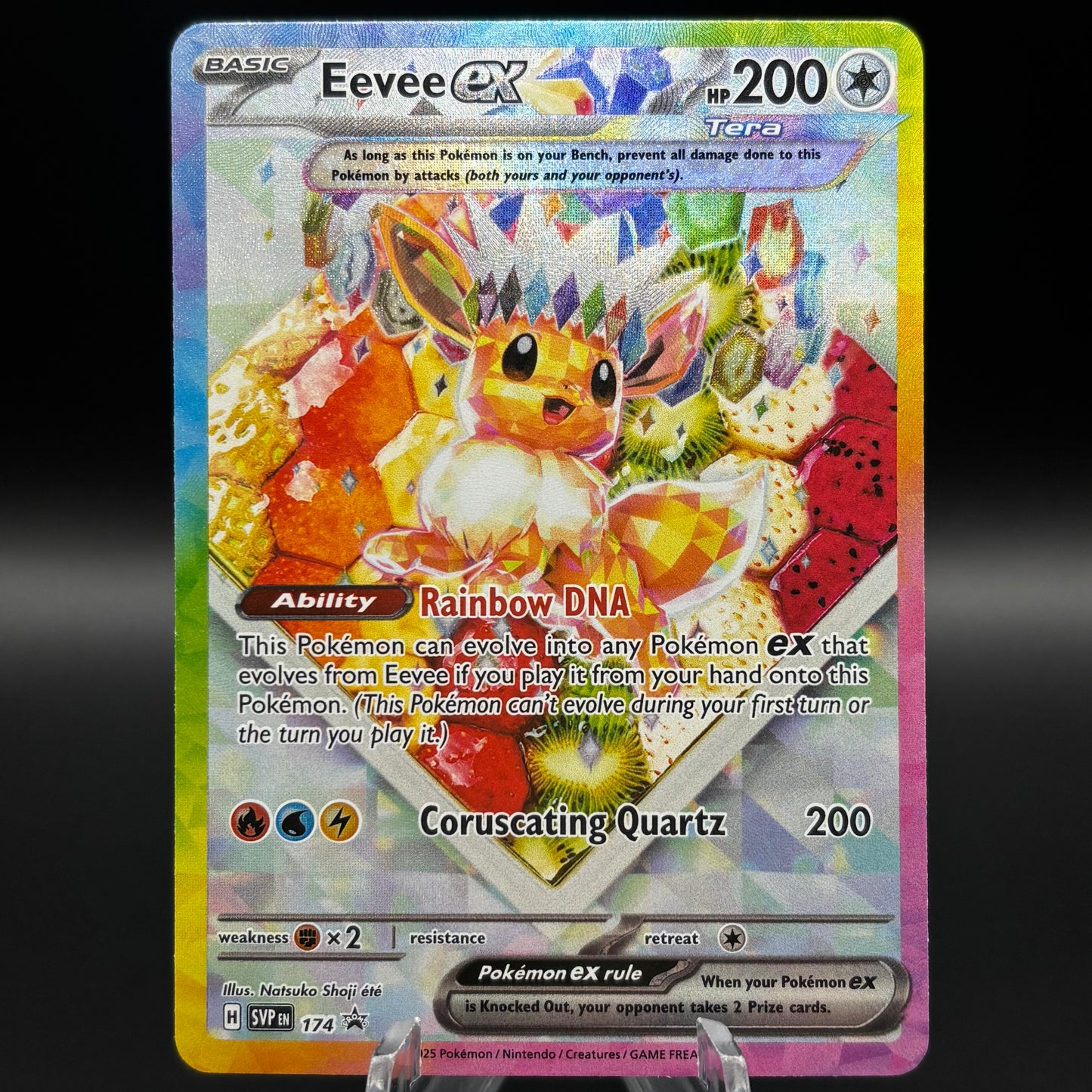 Eevee ex - 174 Single Card