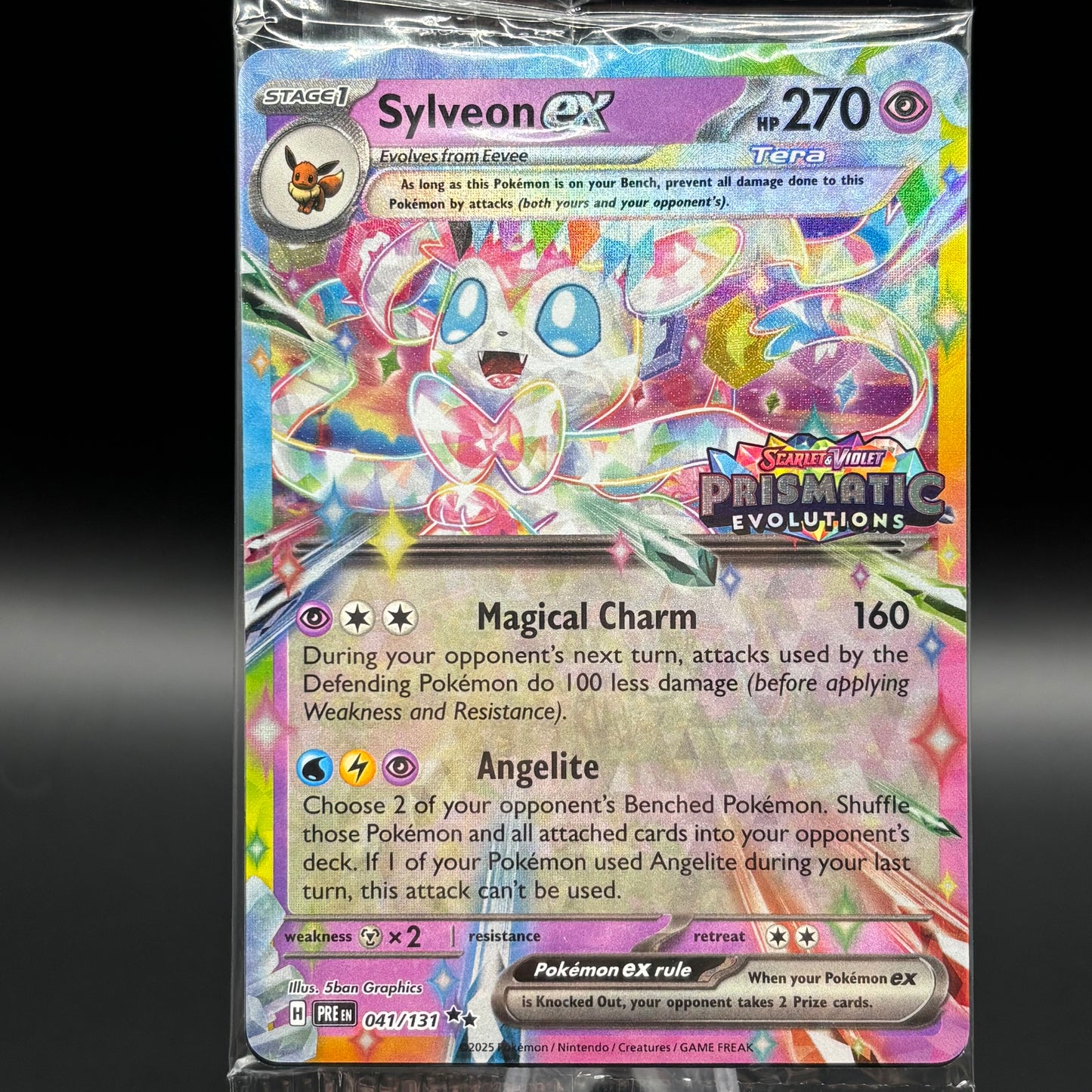 Sylveon ex - 041/131 (Prismatic Evolutions Stamp) Single Card