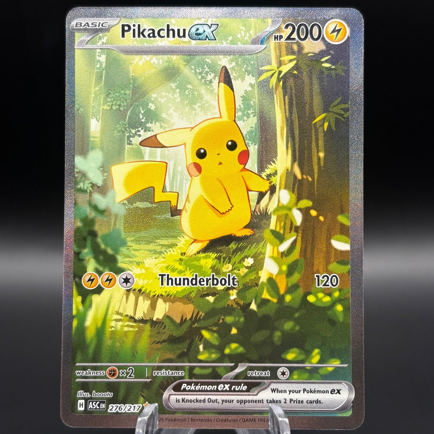 Pikachu ex - 276/217 Single Card