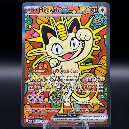Meowth ex - 121/088 Single Card