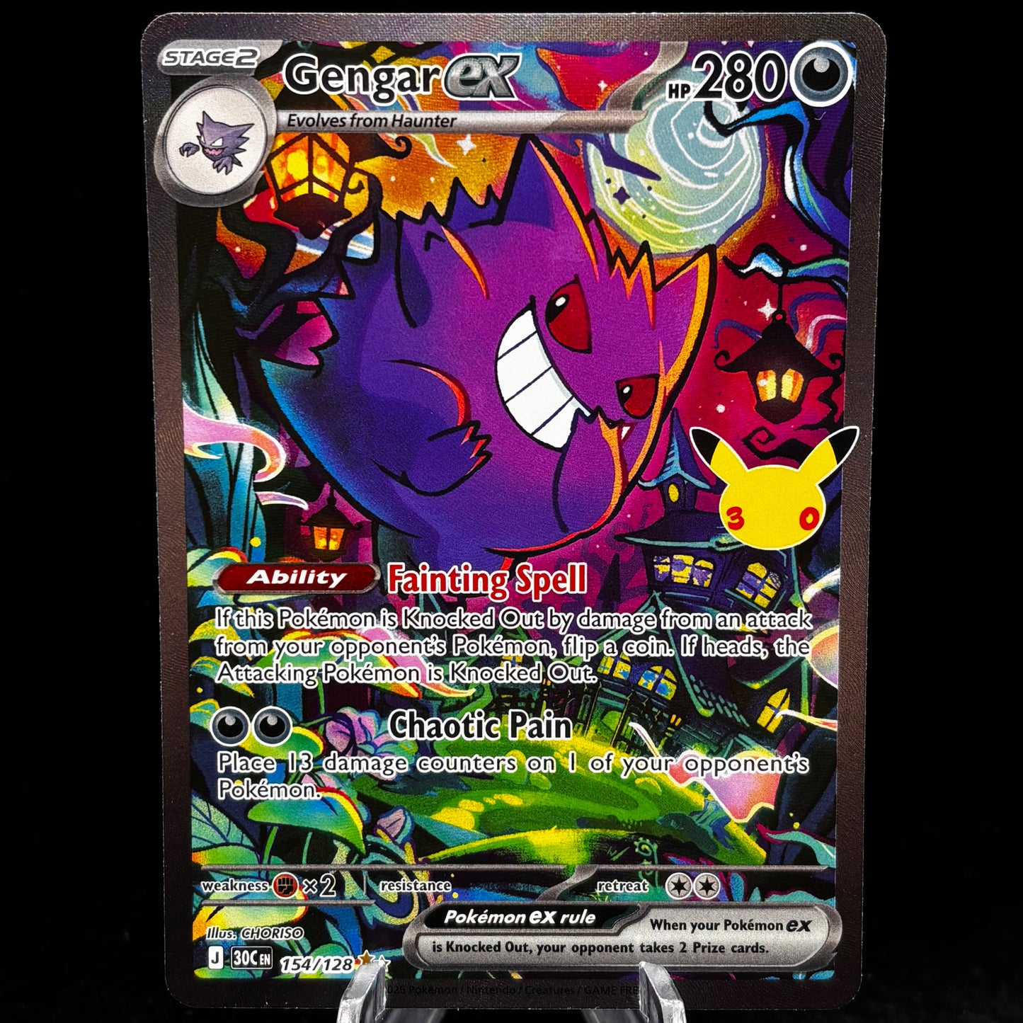 Gengar ex - 154/128 - ME: 30th Celebration Single Card