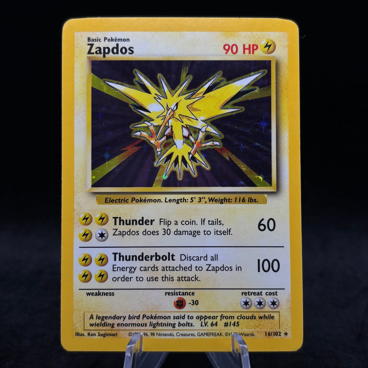 Zapdos - Base Set Single Card