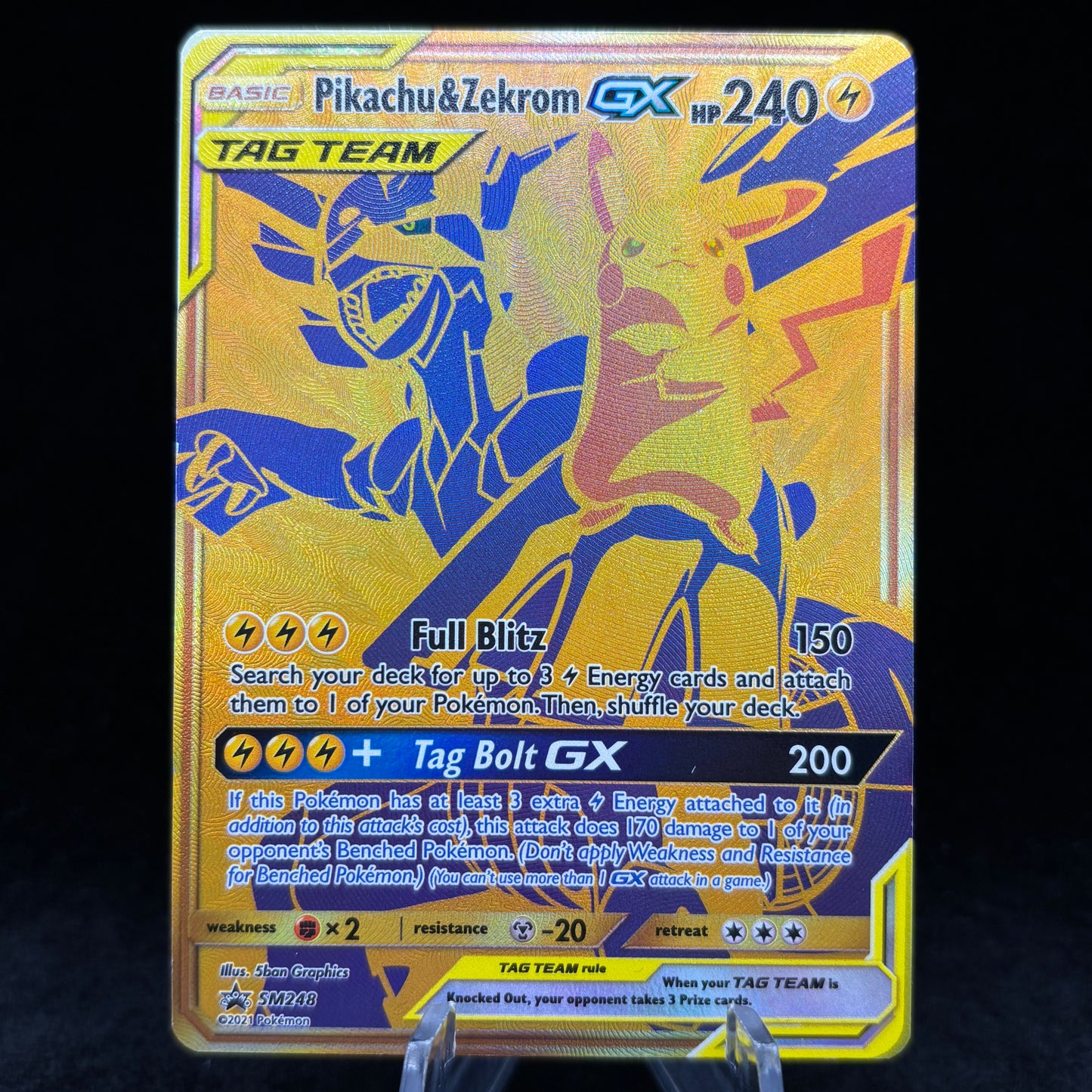 Pikachu & Zekrom GX - SM248 - SM PR Single Card