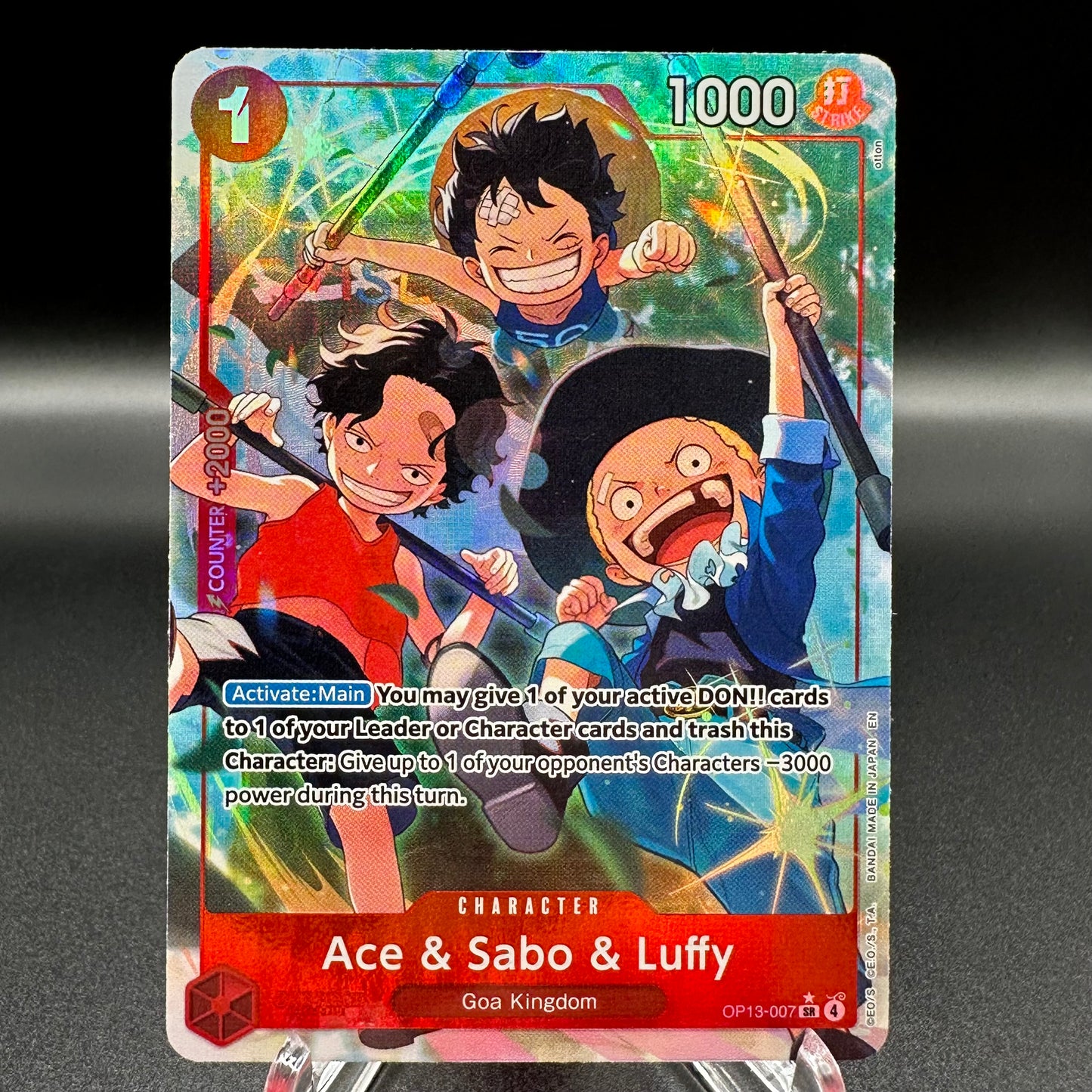 Ace & Sabo & Luffy (Alternate Art) - Carrying On His Will Single Card