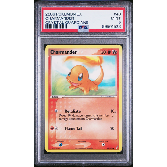 PSA 9 Charmander Crystal Guardians 48/100