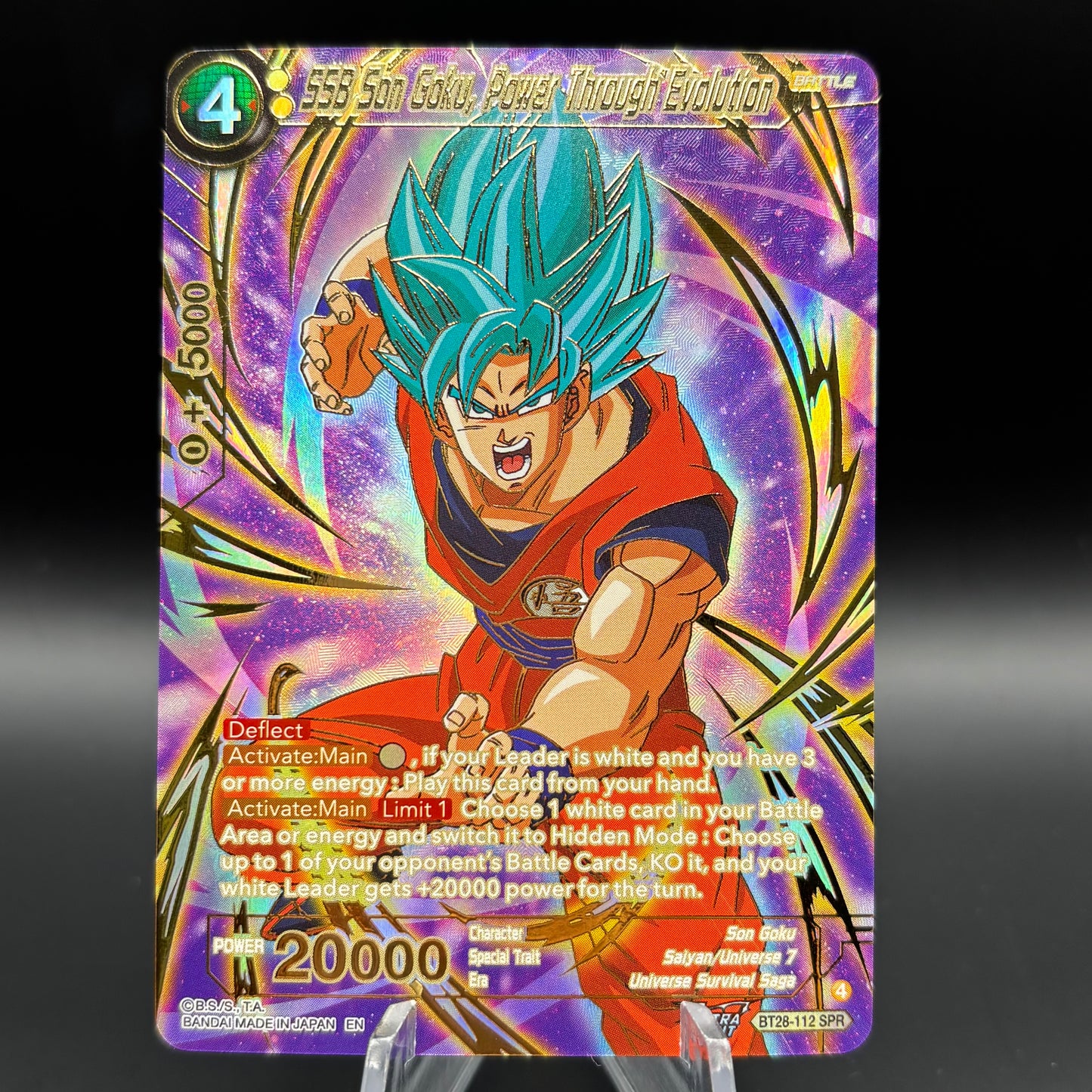 SSB Son Goku, Power Through Evolution (SPR) - Prismatic Clash Single Card