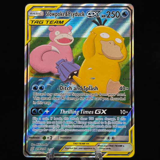 Slowpoke & Psyduck GX (Alternate Full Art) - SM - Unified Minds Single Card