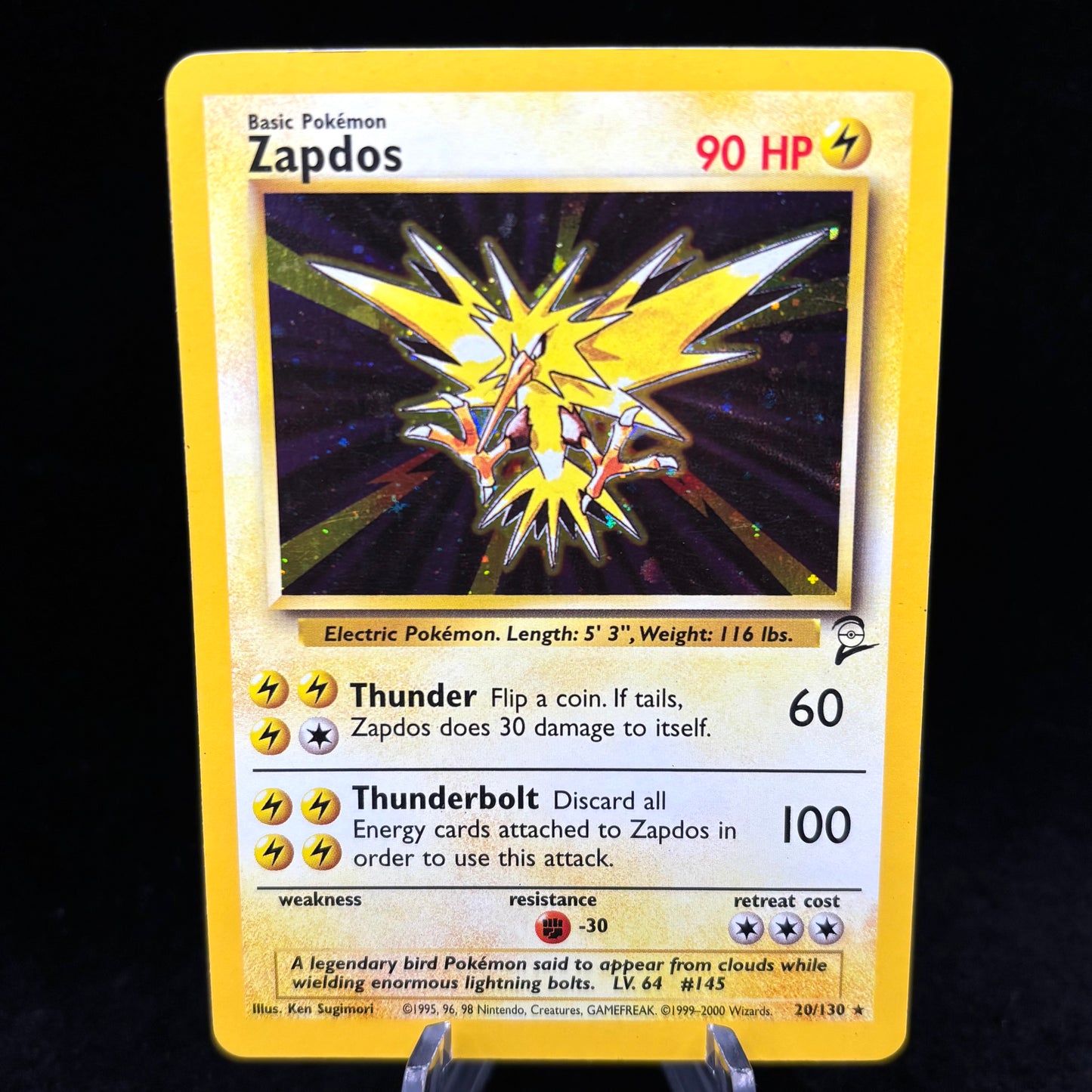 Zapdos - Base Set 2 *Light Play* Single Card