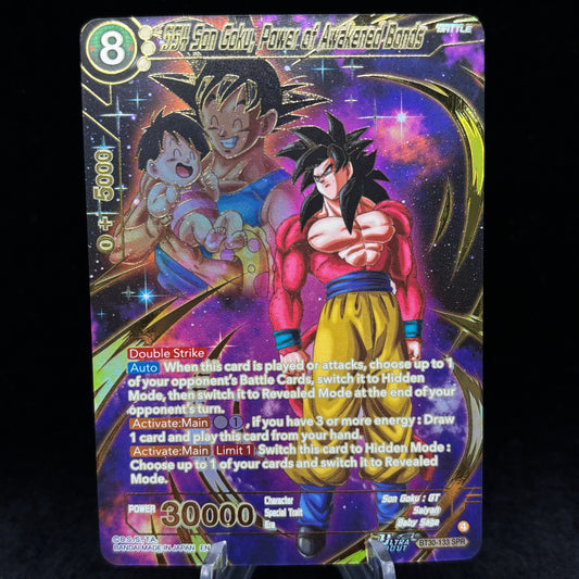 SS4 Son Goku, Power of Awakened Bonds (SPR) - Three Glorious Fighters Single Card