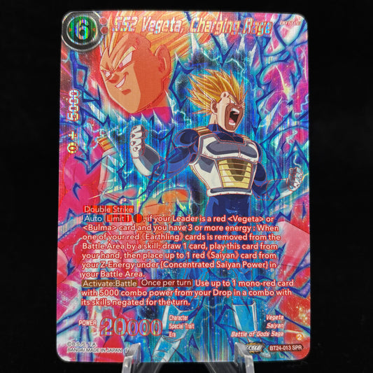 SS2 Vegeta, Charging Rage (SPR) - Beyond Generations Single Card