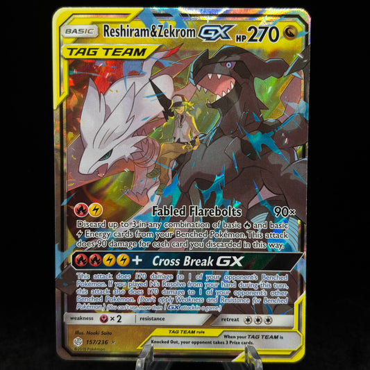 Reshiram & Zekrom GX - SM - Cosmic Eclipse Single Card