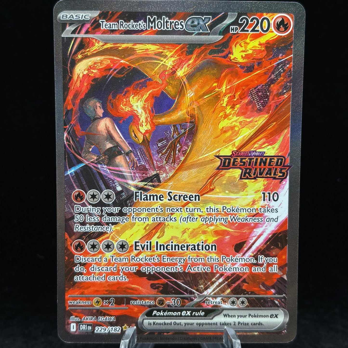 Team Rocket's Moltres ex - 229/182 - SV10: Destined Rivals
