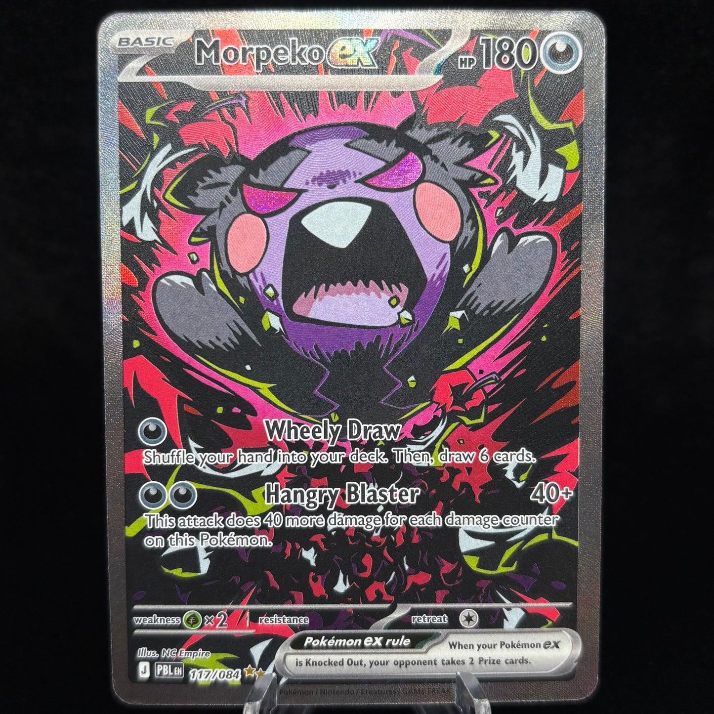Morpeko ex - 117/084 - ME05: Pitch Black Single Card
