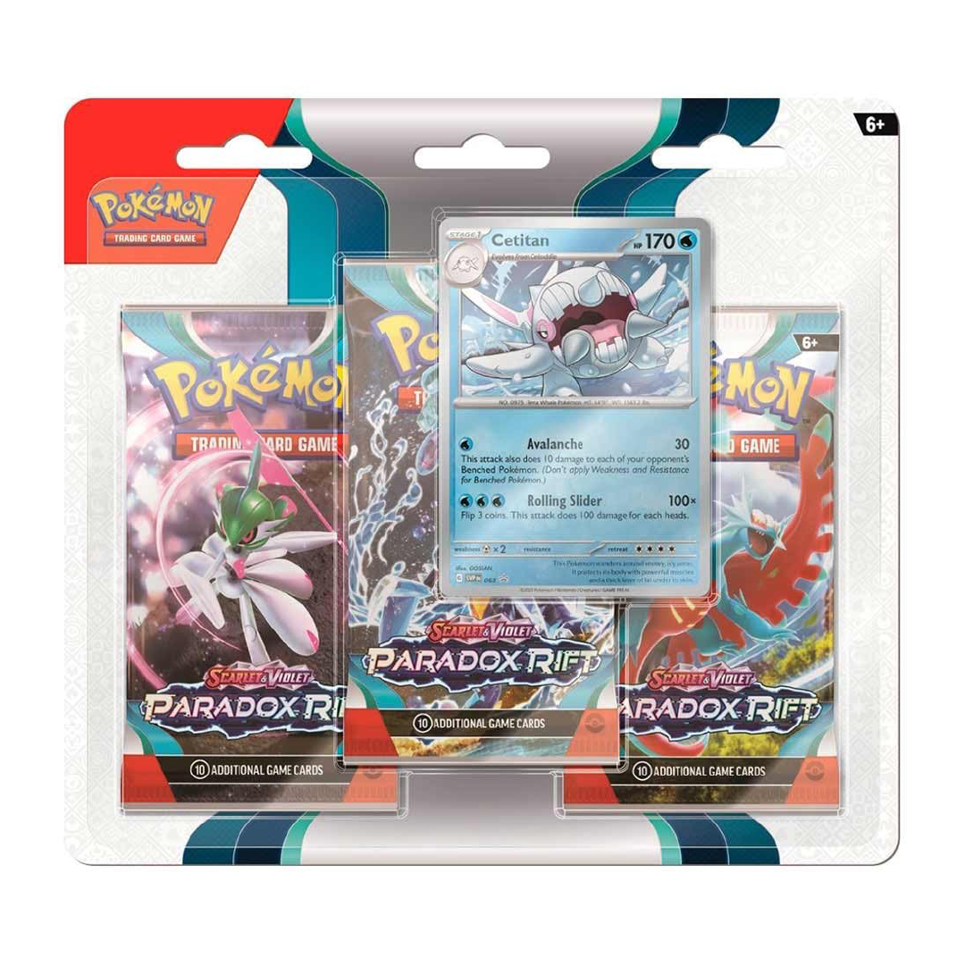 Pokémon TCG Scarlet & Violet Paradox Rift 3 Pack Blister