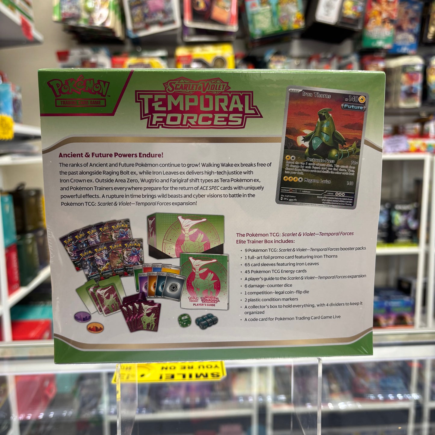 Pokemon Scarlet & Violet - Temporal Forces Elite Trainer Box  [w/ Plastic Protector]