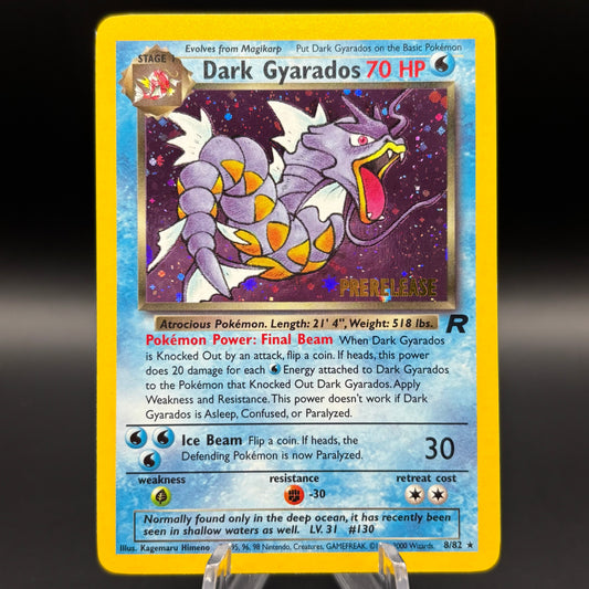 Dark Gyarados (Prerelease Stamped) - WoTC PR Single Card *Light Play*