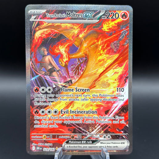 Team Rocket's Moltres ex - 229/182 - *Light Play* Destined Rivals Single Card