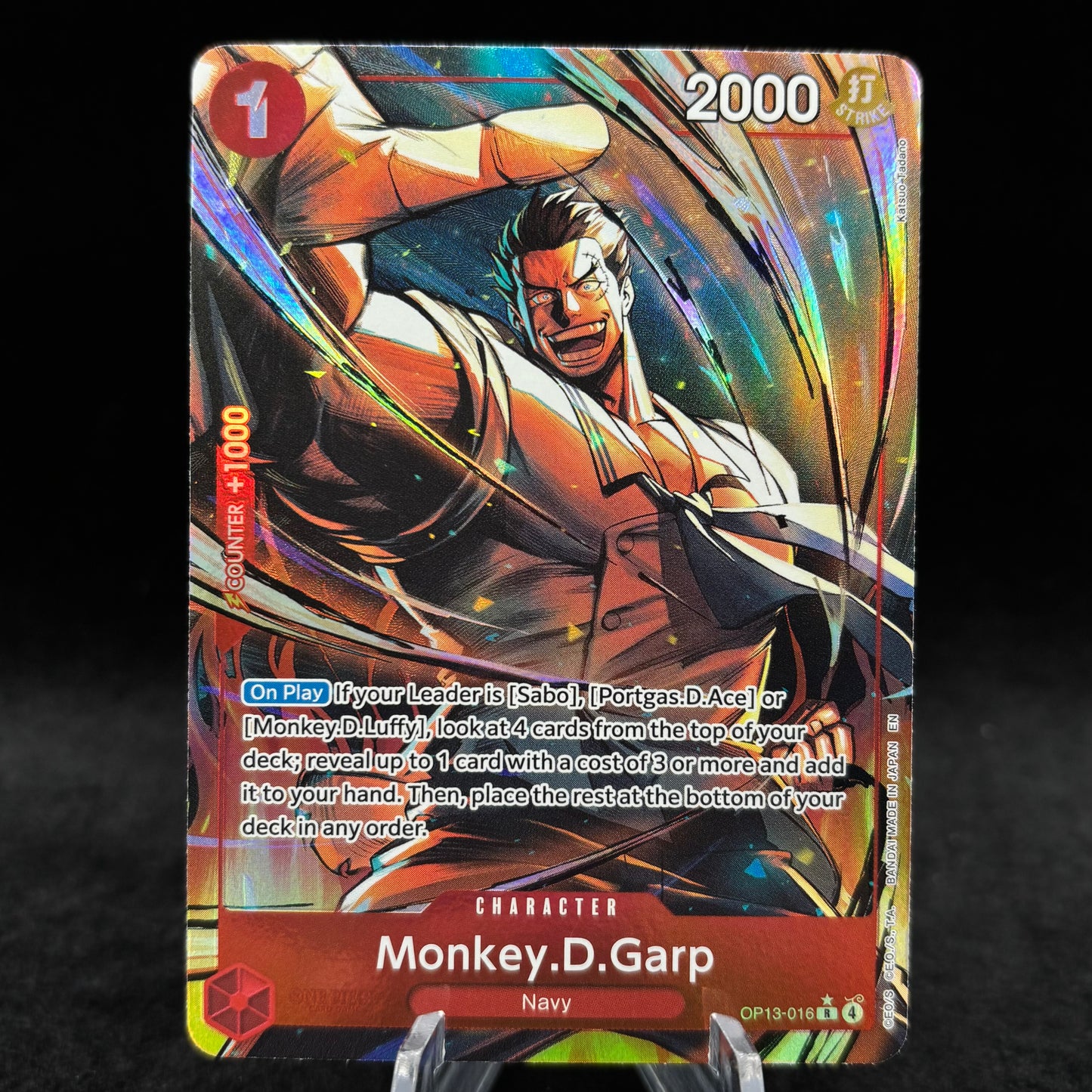 Monkey.D.Garp (Alternate Art) - Carrying On His Will Single Card