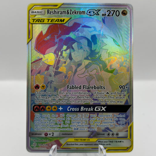 Reshiram & Zekrom GX (Secret) - SM - Cosmic Eclipse