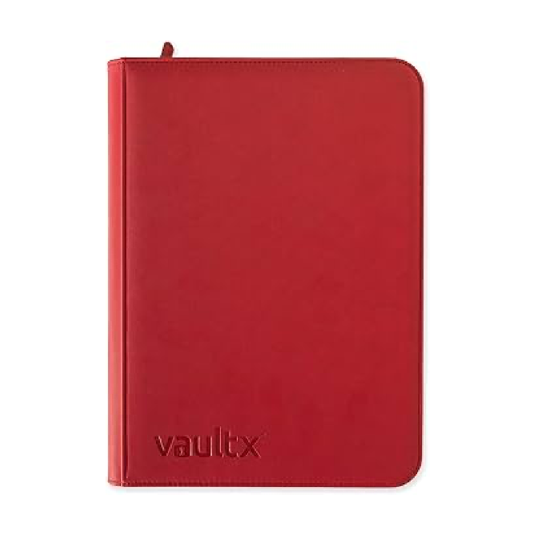 Vault X 9-Pocket Exo-Tec® Zip Binder Red