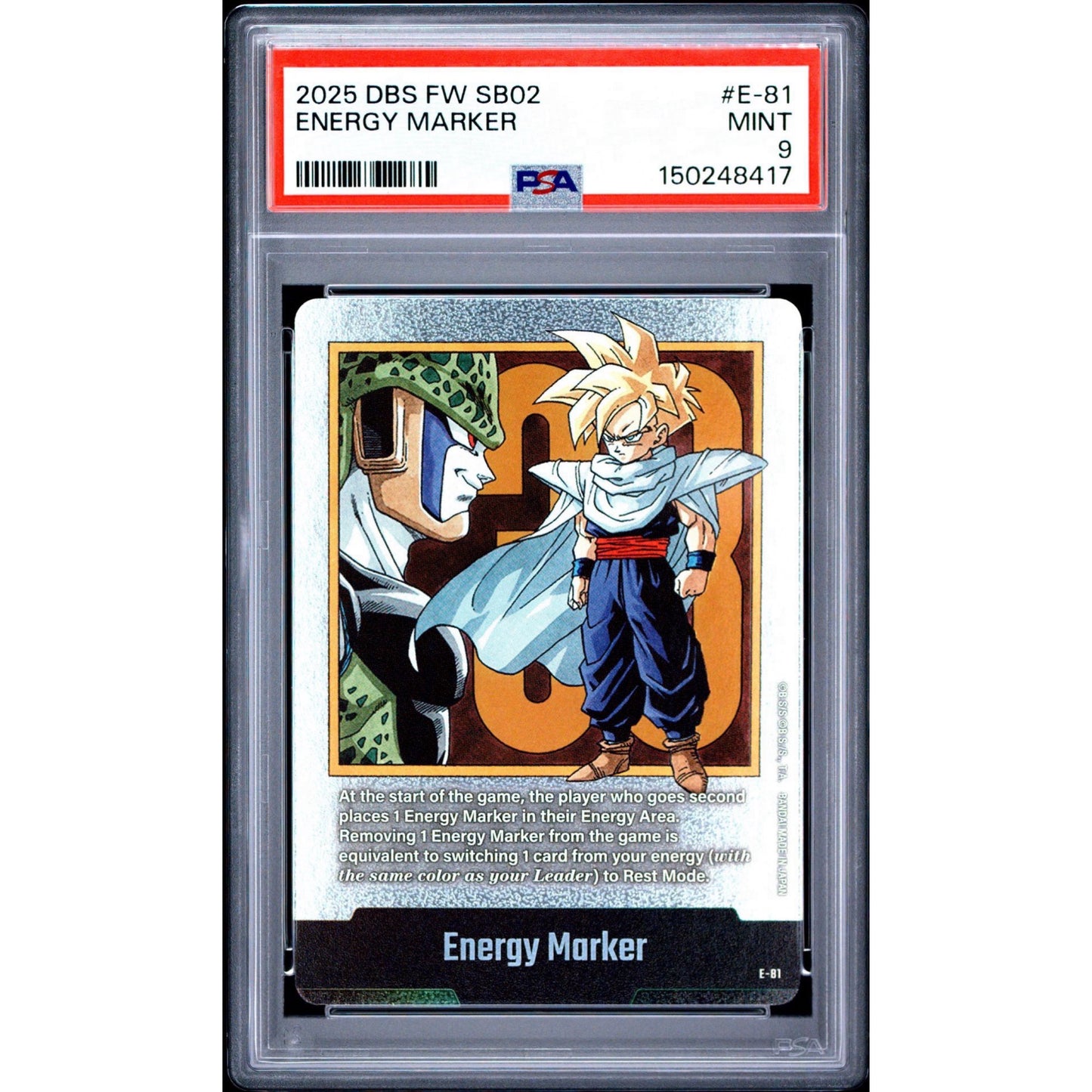 PSA 9 2025 FUSION WORLD MANGA BOOSTER 02 ENERGY MARKER E-81