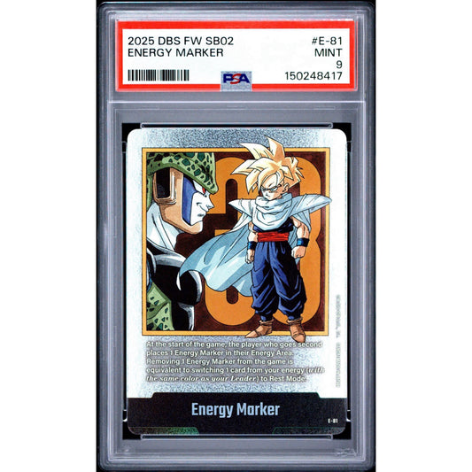 PSA 9 2025 FUSION WORLD MANGA BOOSTER 02 ENERGY MARKER E-81