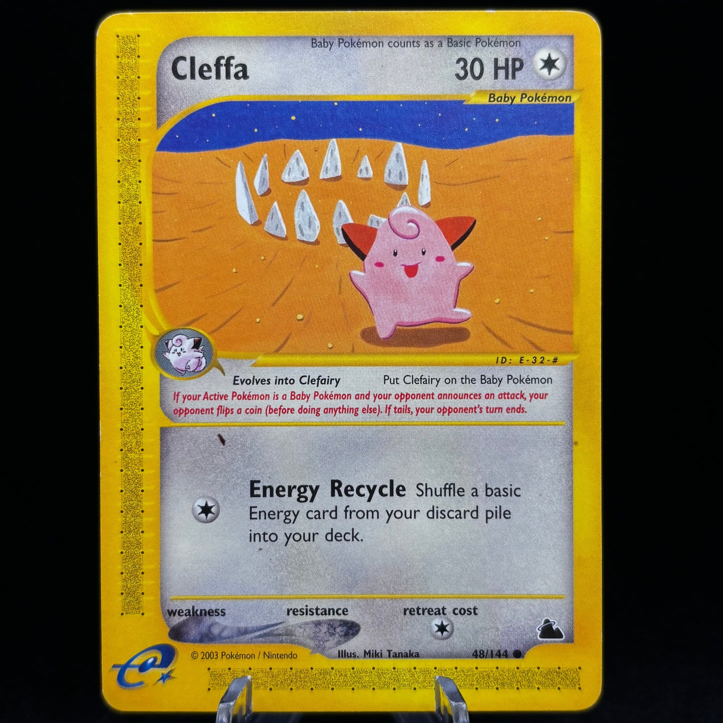 Cleffa - Skyridge *Moderate Play* Single Card