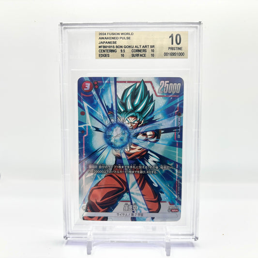 Beckett 10 Pristine 2024 Dragon Ball Fusion World Japanese Goku FB01-015