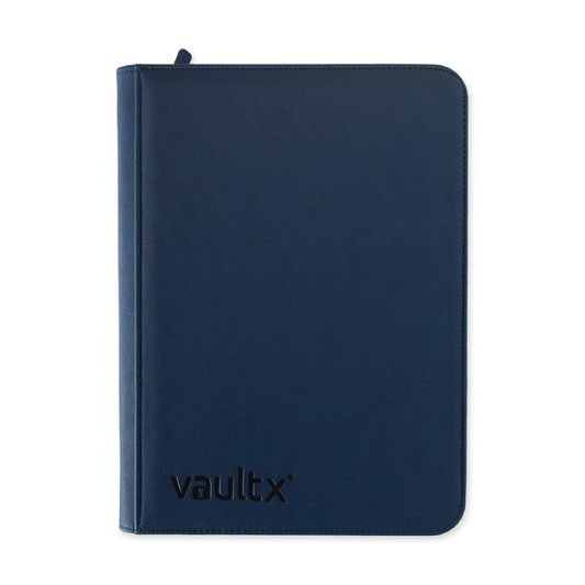 Vault X 9-Pocket Exo-Tec® Zip Binder Blue