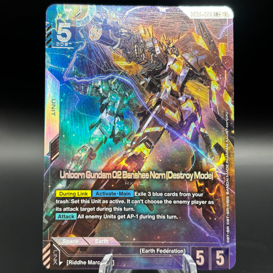 Unicorn Gundam 02 Banshee Norn (Destroy Mode) (LR+)  (GD04-065) Single Card