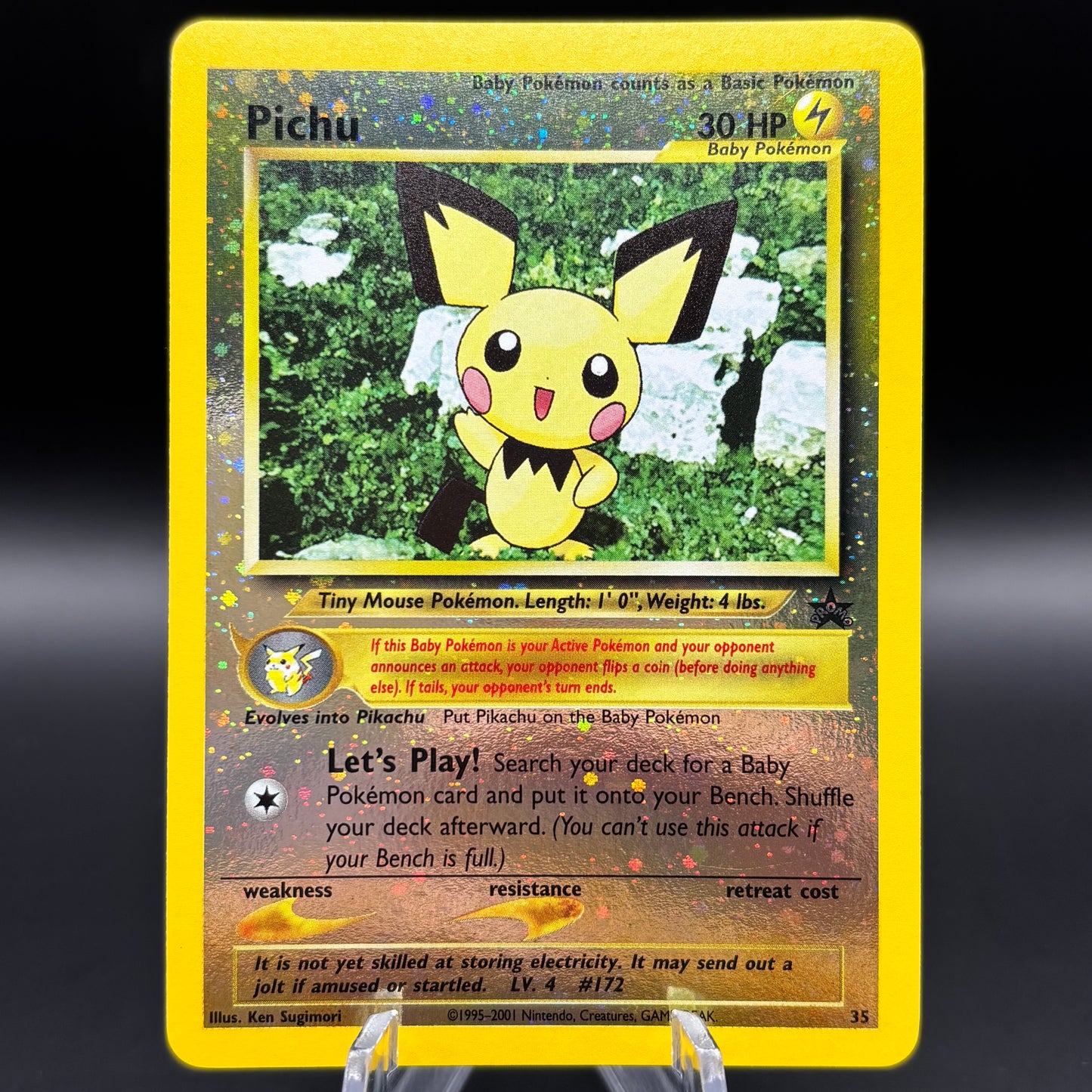 Pichu - WoTC PR Reverse Holo Single Card *Light Play*
