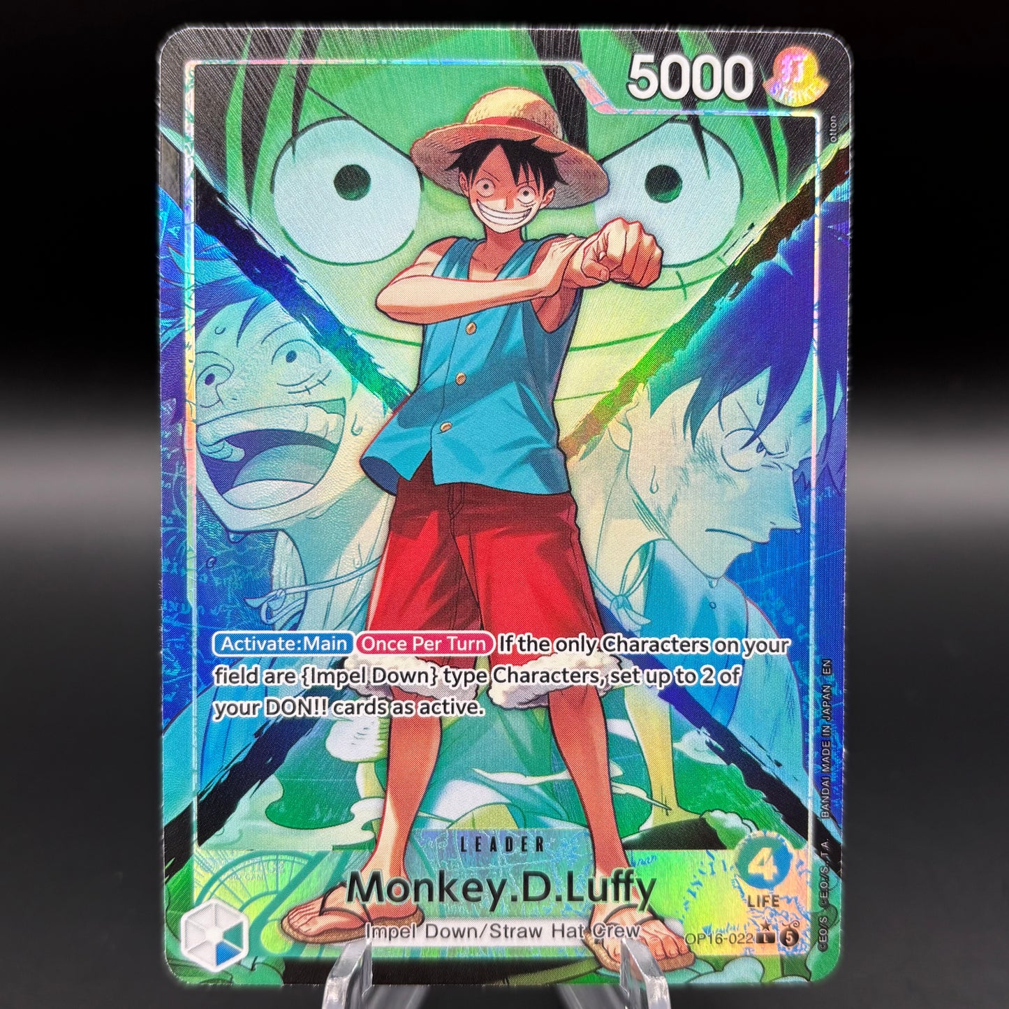 Monkey.D.Luffy (022) (Alternate Art) - The Time of Battle Single Card