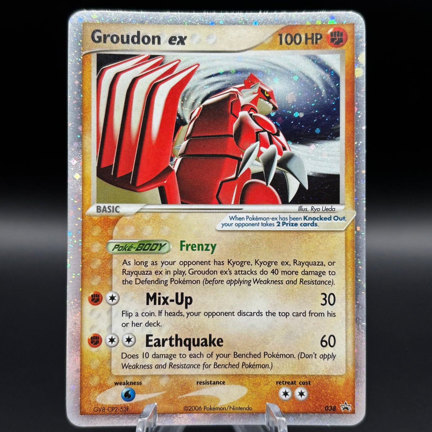 Groudon ex - 038 (EX Collector's Tins) Single Card *Damaged*