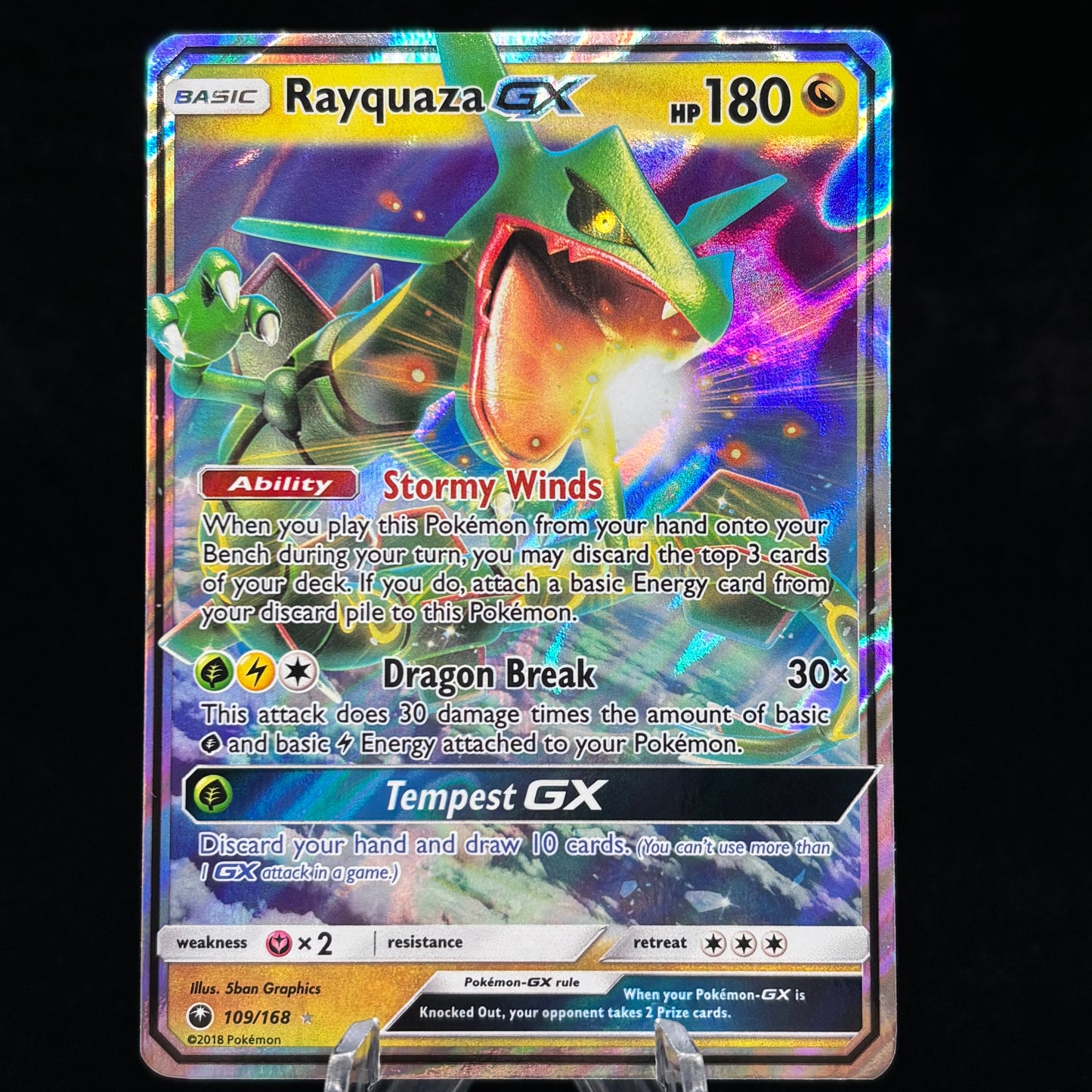 Rayquaza GX - SM - Celestial Storm Single Card