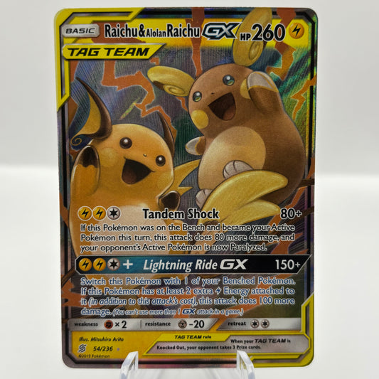 Raichu & Alolan Raichu GX - SM - Unified Minds single card