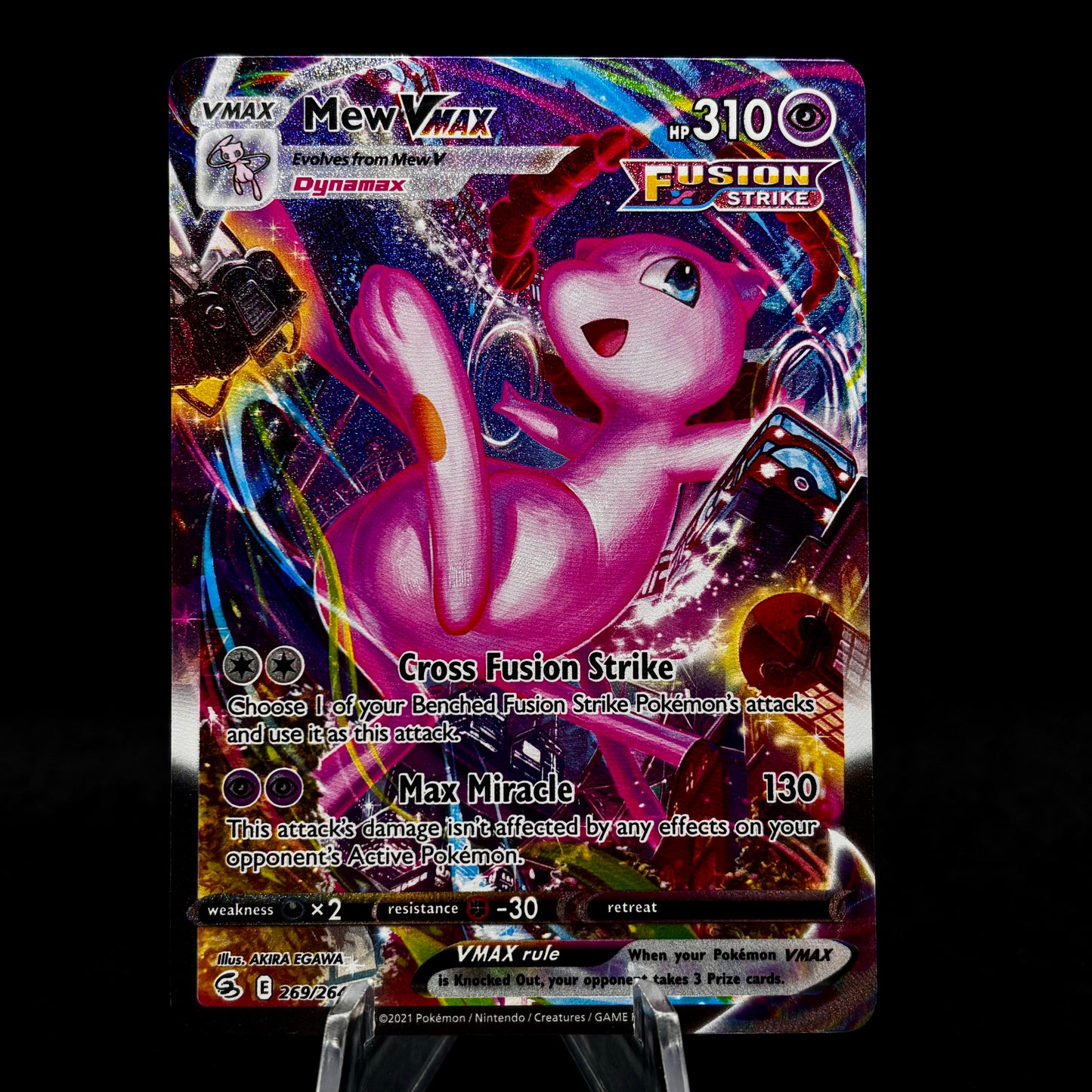 Mew VMAX (Alternate Art Secret) - SWSH08: Fusion Strike Single Card