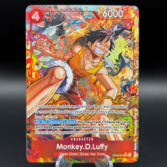 Monkey.D.Luffy (Alternate Art) - The Time of Battle Single Card