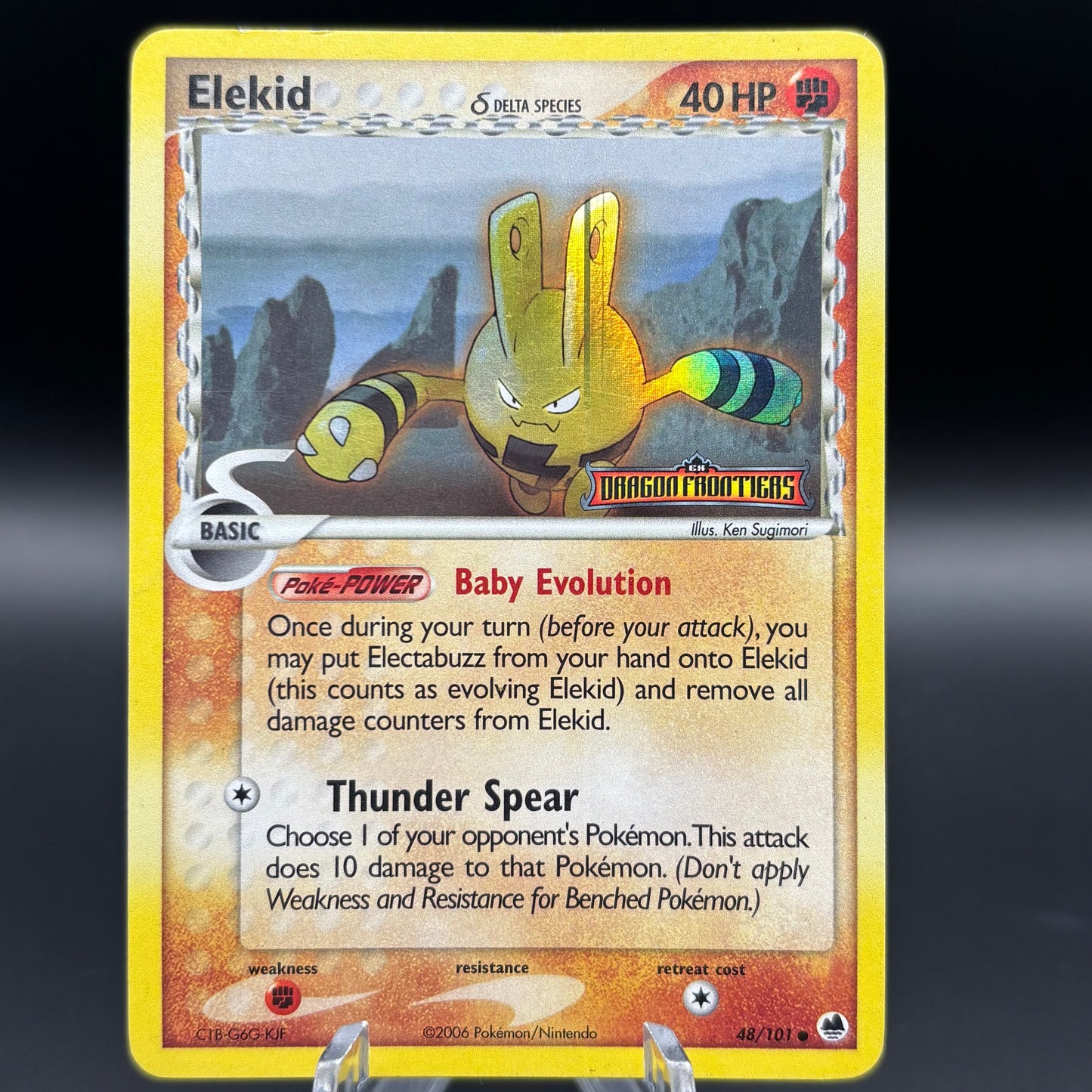 Elekid (Delta Species) - Dragon Frontiers Stamped Holofoil *Light Play* Single Card